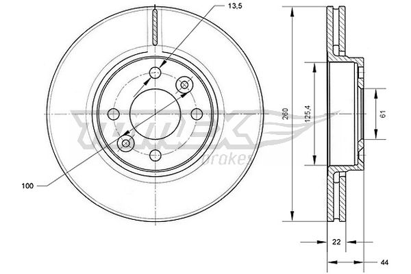 TOMEX Brakes TX 70-34...